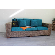 2017 de larga duración y natural de agua Hyacinth Sofa Set para Interior Living Set Tejido hecho a mano